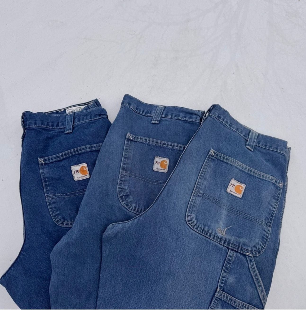 PICK YOUR SIZE! Vintage/Distressed/Thrashed Carhartt FR Jeans 3 for 75!