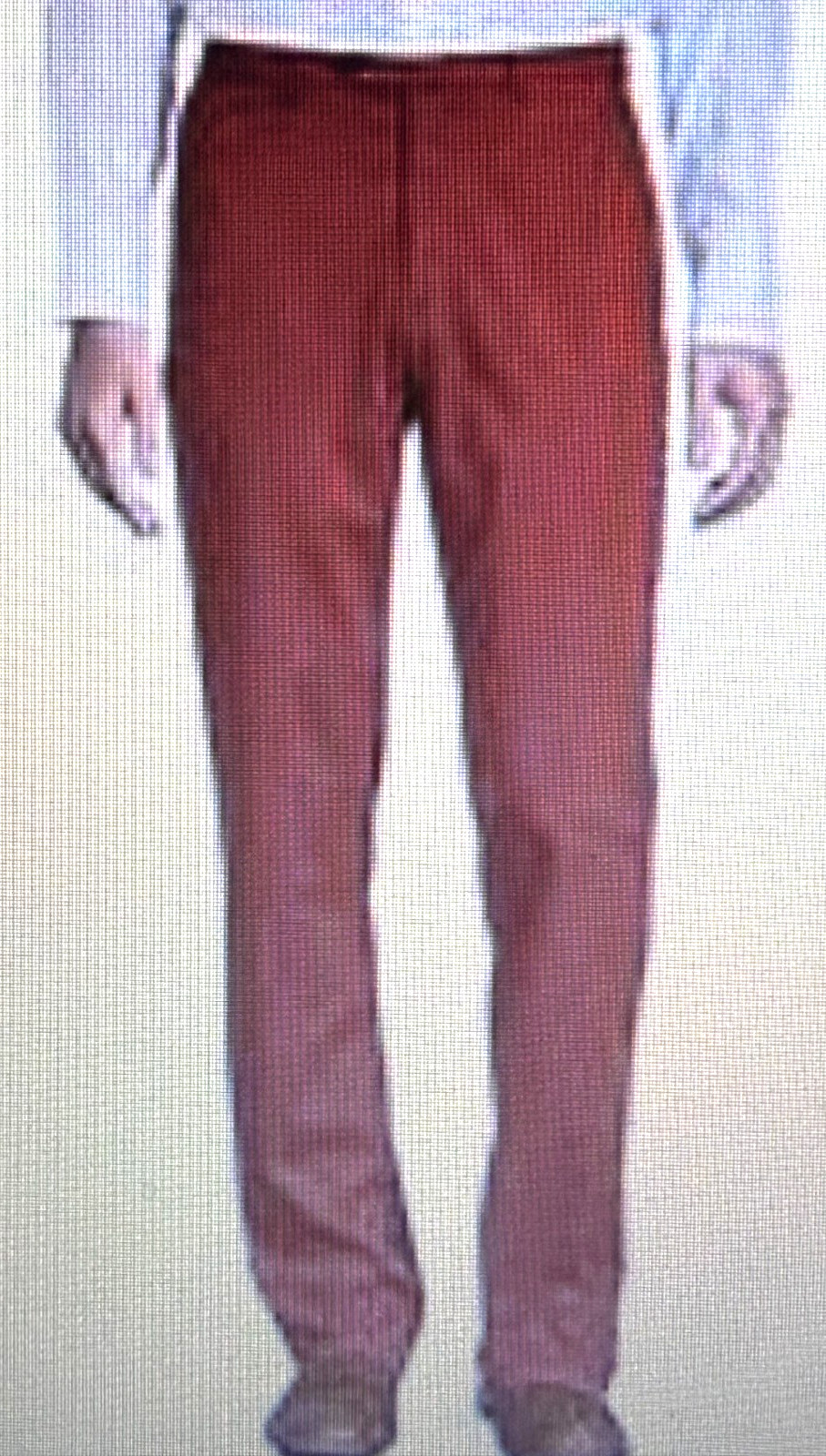 Hart Schaffner Marx Men’s 34×30 Straight Fit Flat Front Pants Burnt Orange Rust