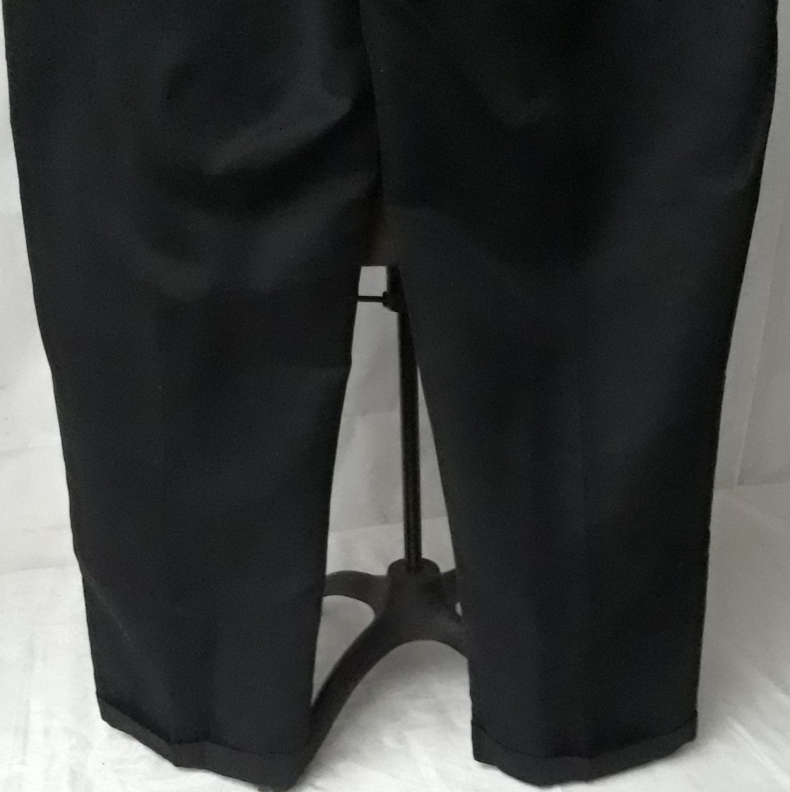 Croft and Barrow Men 34/30 Black Dress Pants Slacks Hook Clasp Button Closure