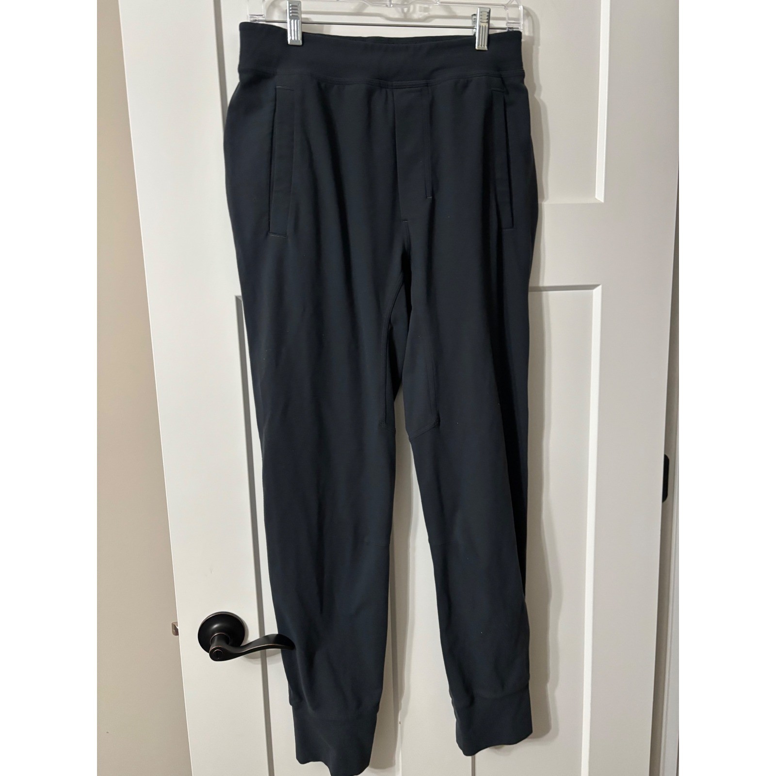 Lululemon ABC Jogger Obsidian Black Mens Size M Nylon Lycra M7140S SN60417