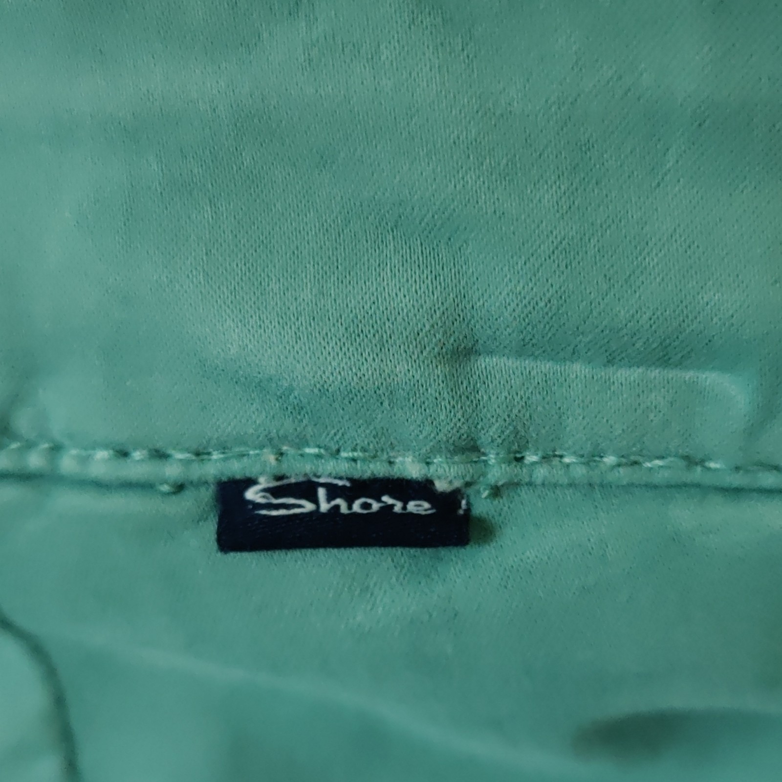Shore Bowen Men’s Chino Shorts 9″ Inseam Green Solid Stretch Pockets