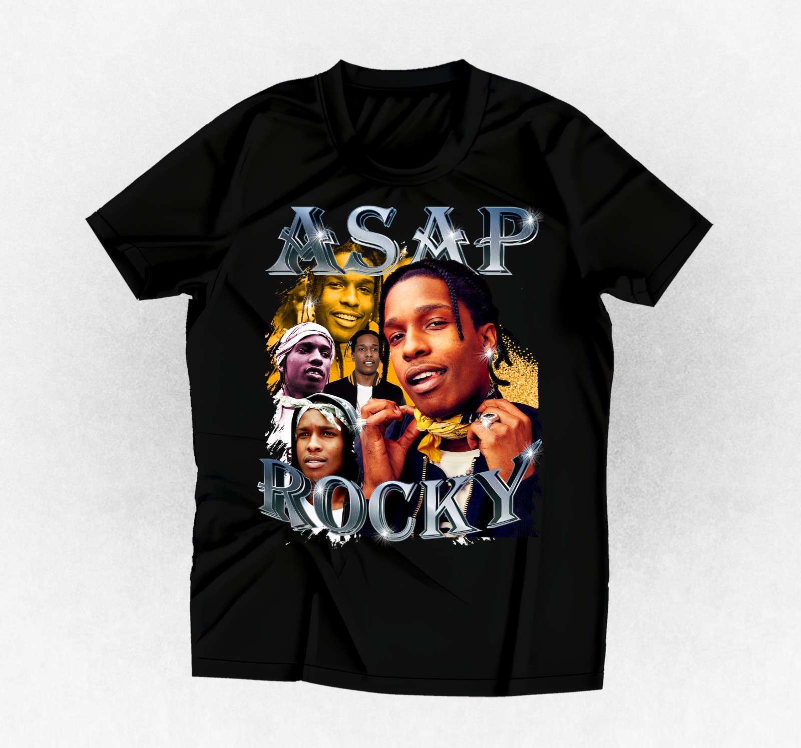 Rapper ASAP Rocky graphic t-shirt black or any color and size you choose