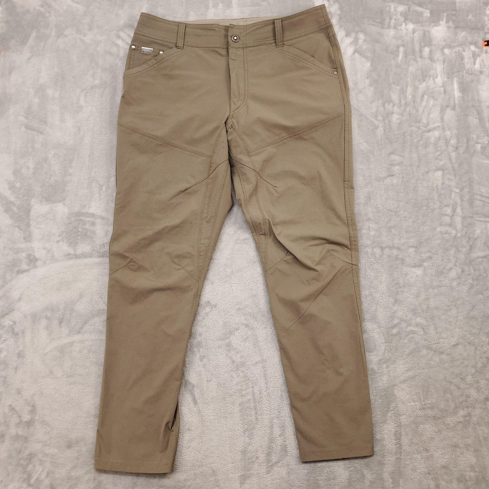 Kuhl Silencr Pants Mens 34×30 Brown Ripstop Stretch Hiking Outdoor Trail 5166