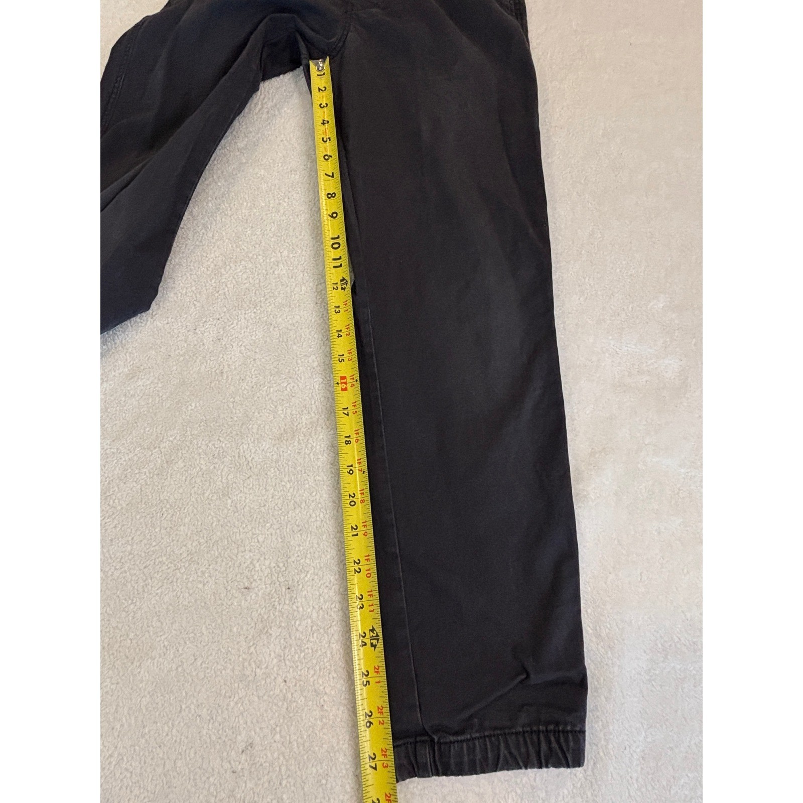 Old Navy Modern Jogger Built-In Flex Black Tapered Elastic Waist Pants Mens S