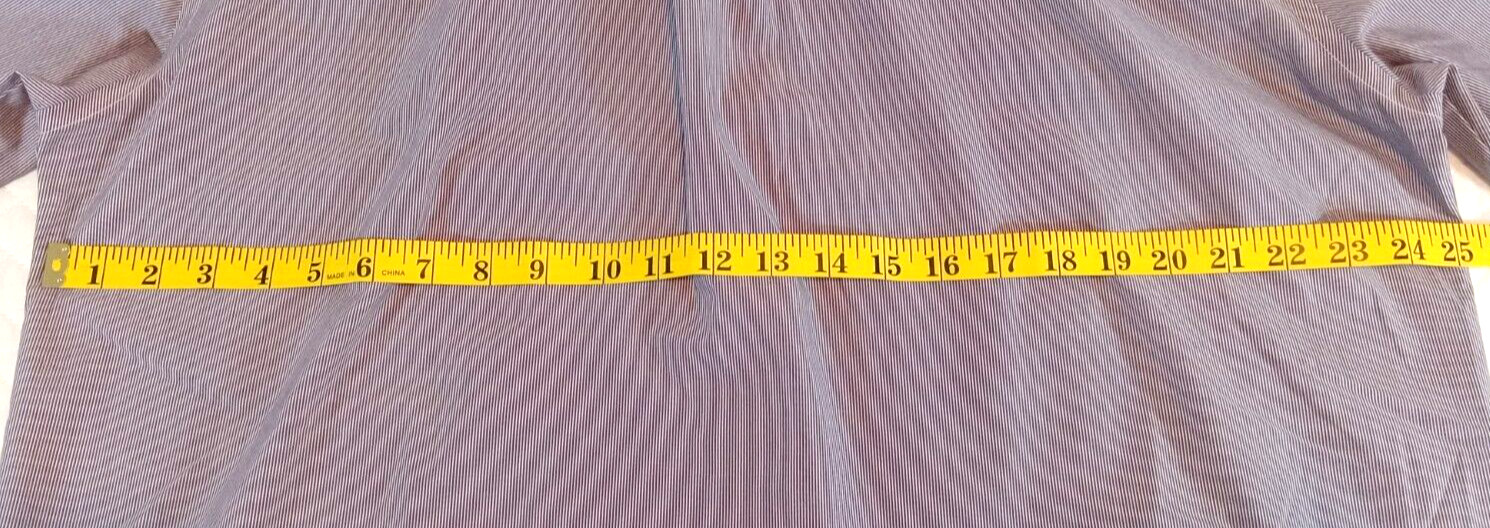 Stafford Men’s XL Shirt Striped Broadcloth Long Sleeve Button Up Multicolor