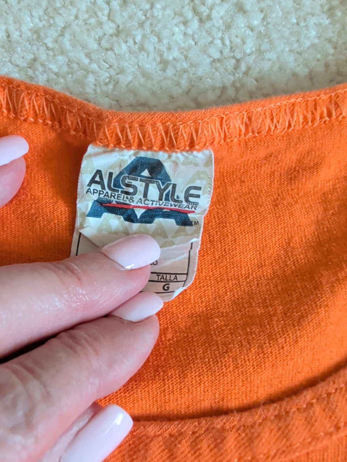 Vintage Y2K Denver Broncos Tank Top Mens Large Alstyle Orange Crush Skull AAA *