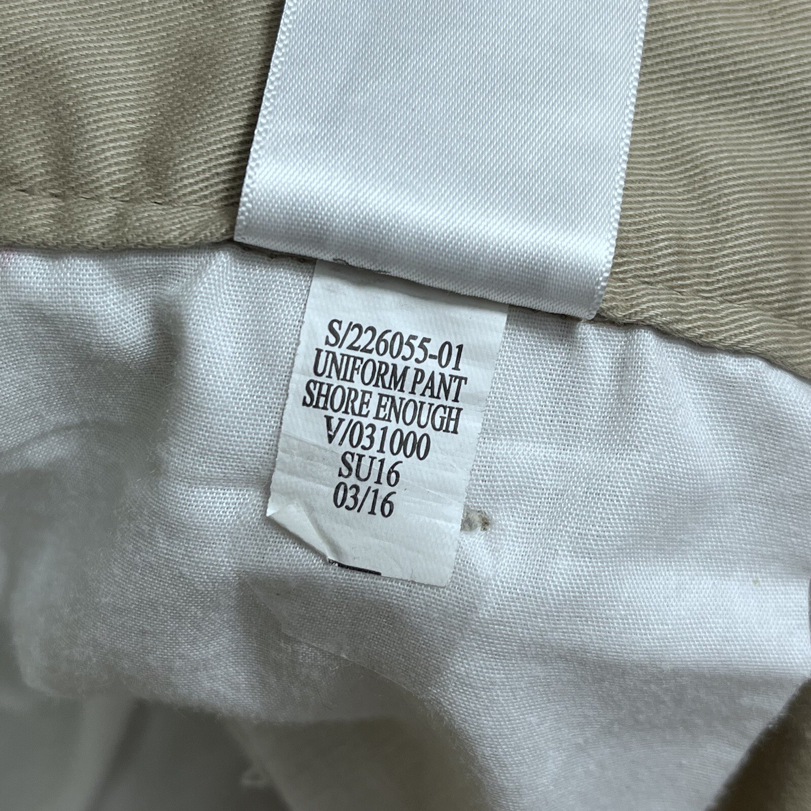 Old Navy Mens Pants 38 x 30 Khaki Tan Taper Chino Stretch Flex RN 54023 Uniform