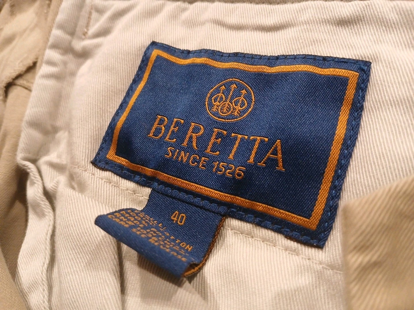 BERETTA Men’s Hunting Hiking Convertible Pants to Shorts Tan Size 40 Outdoor