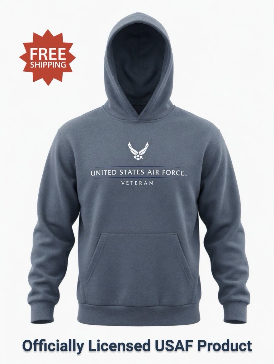 USAF “United States Air Force Veteran” Hoodie / Hooded Sweatshirt – Sz MEDIUM M