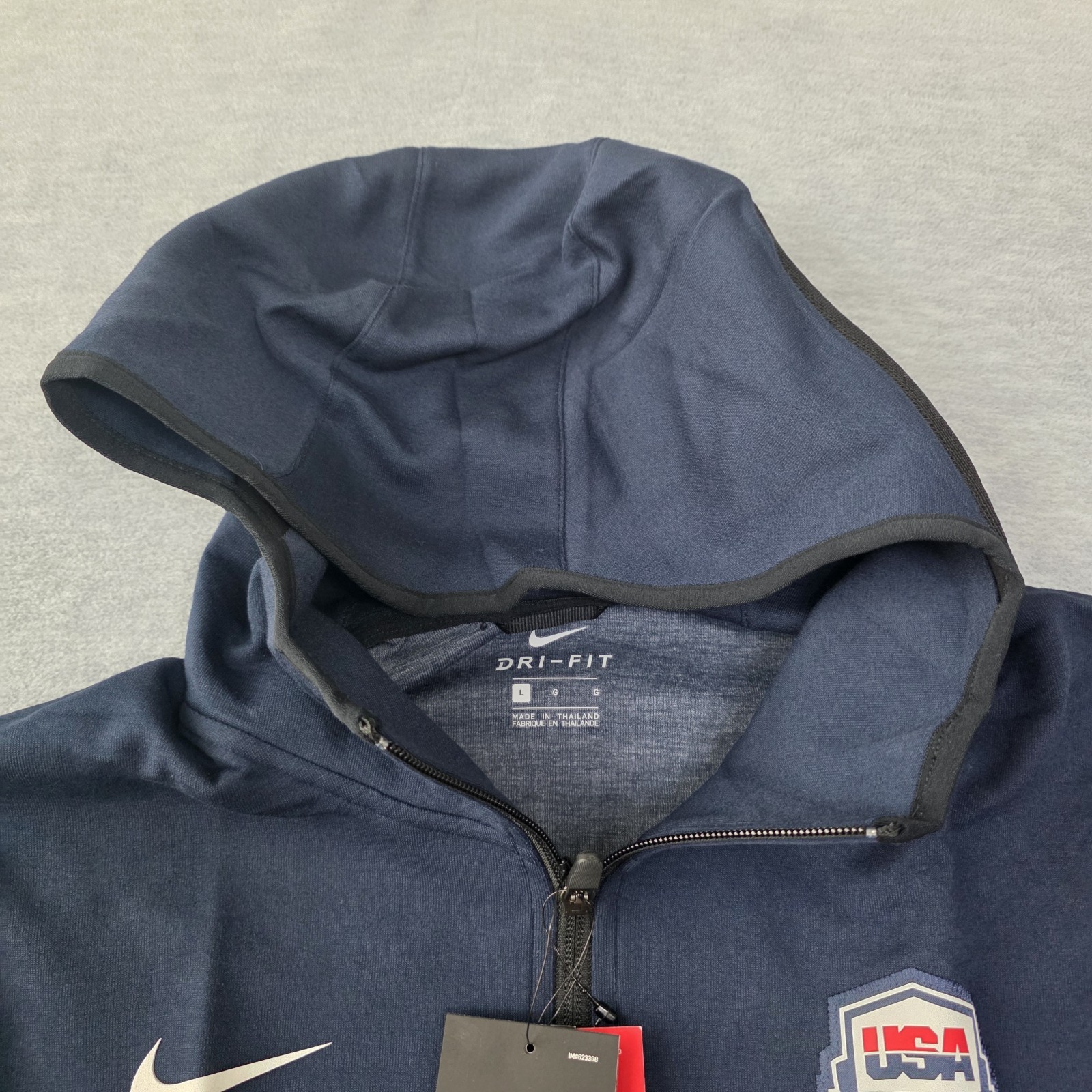 Nike Team USA Basketball Dry Showtime Hoodie Jacket Size LARGE AT4961 451 NEW