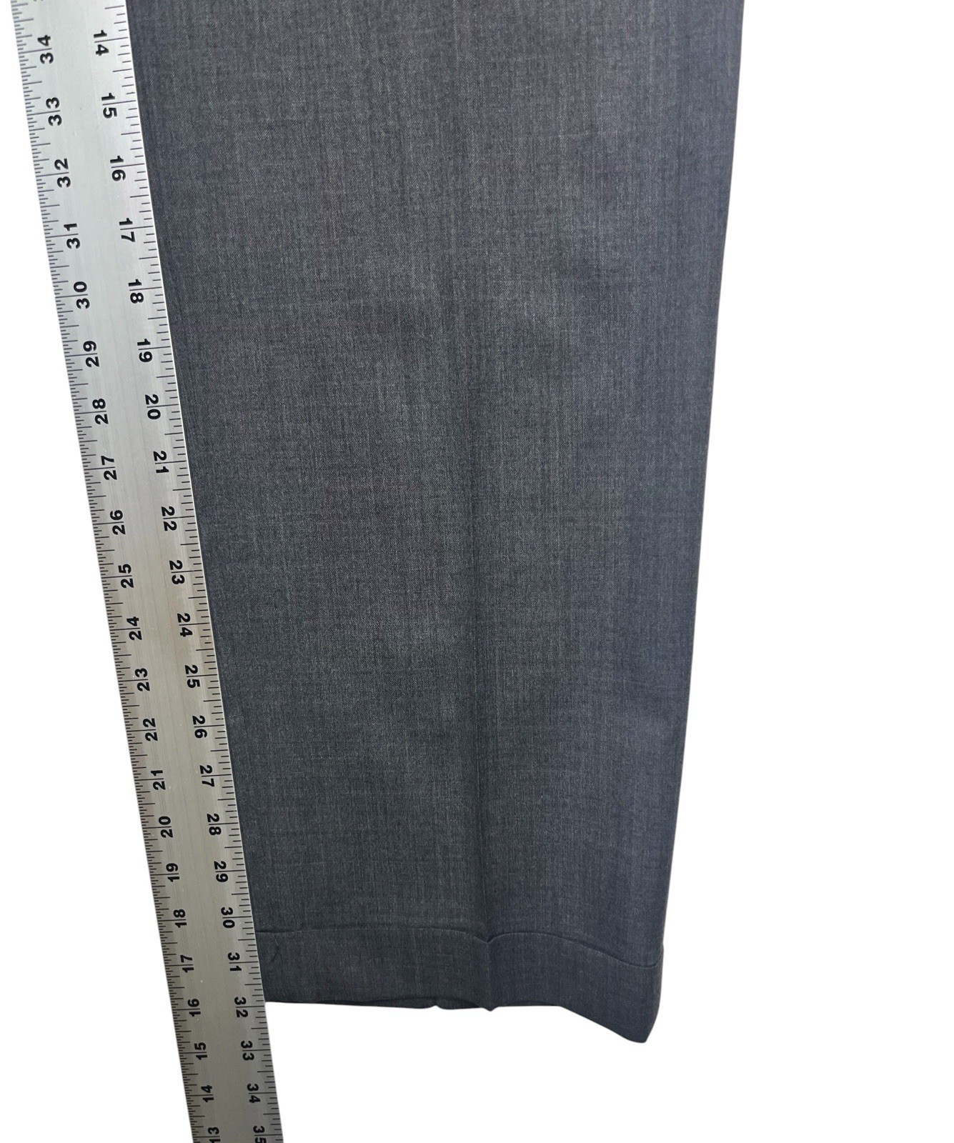 Zanella Italy 38×32 Gray Benny Dress Pants Trousers Flat Front Natural Stretch