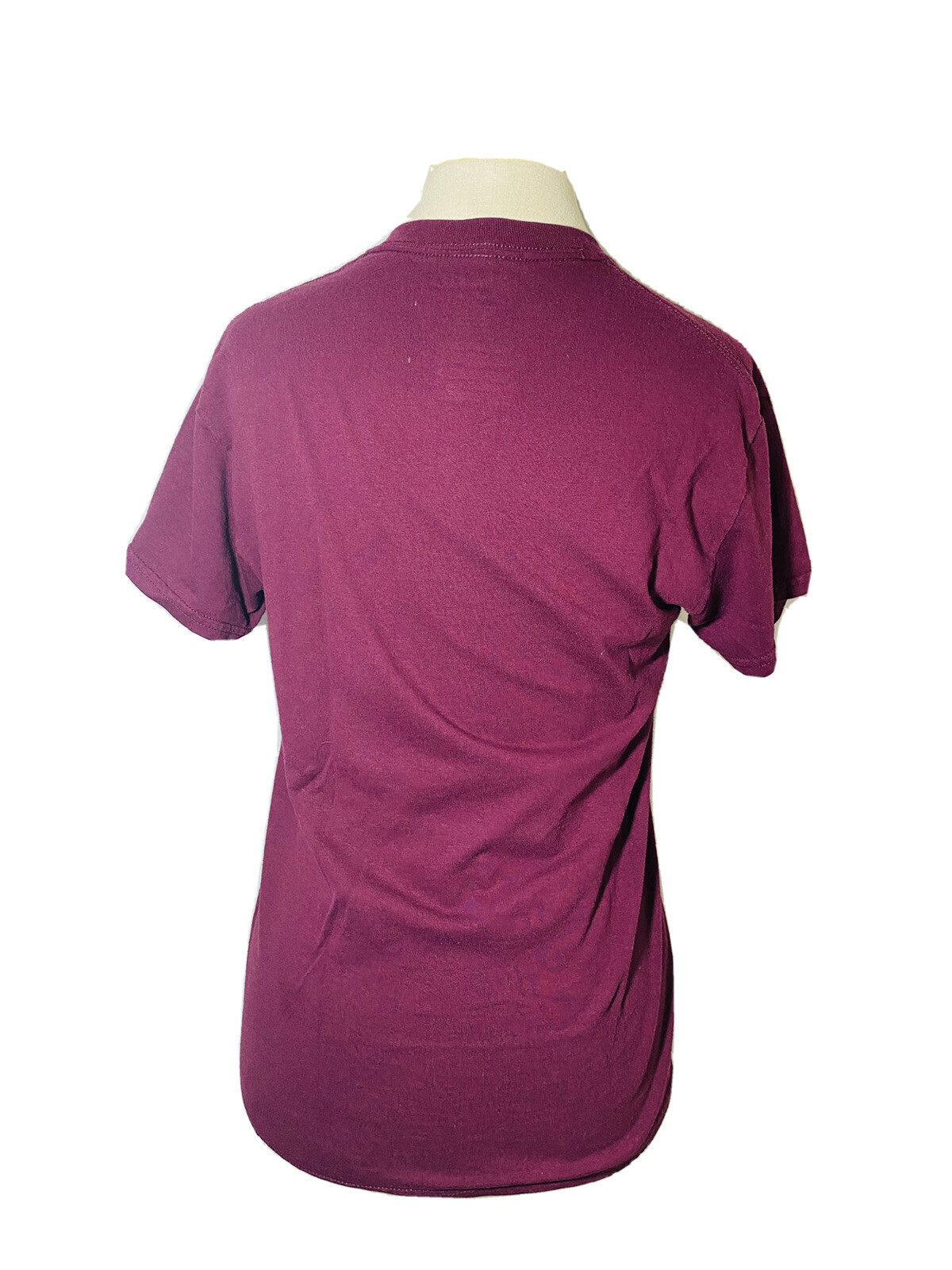 Gildan Dry Blend Waikiki Beach Hi Hawaii Graphic Burgundy T- Shirt Size S