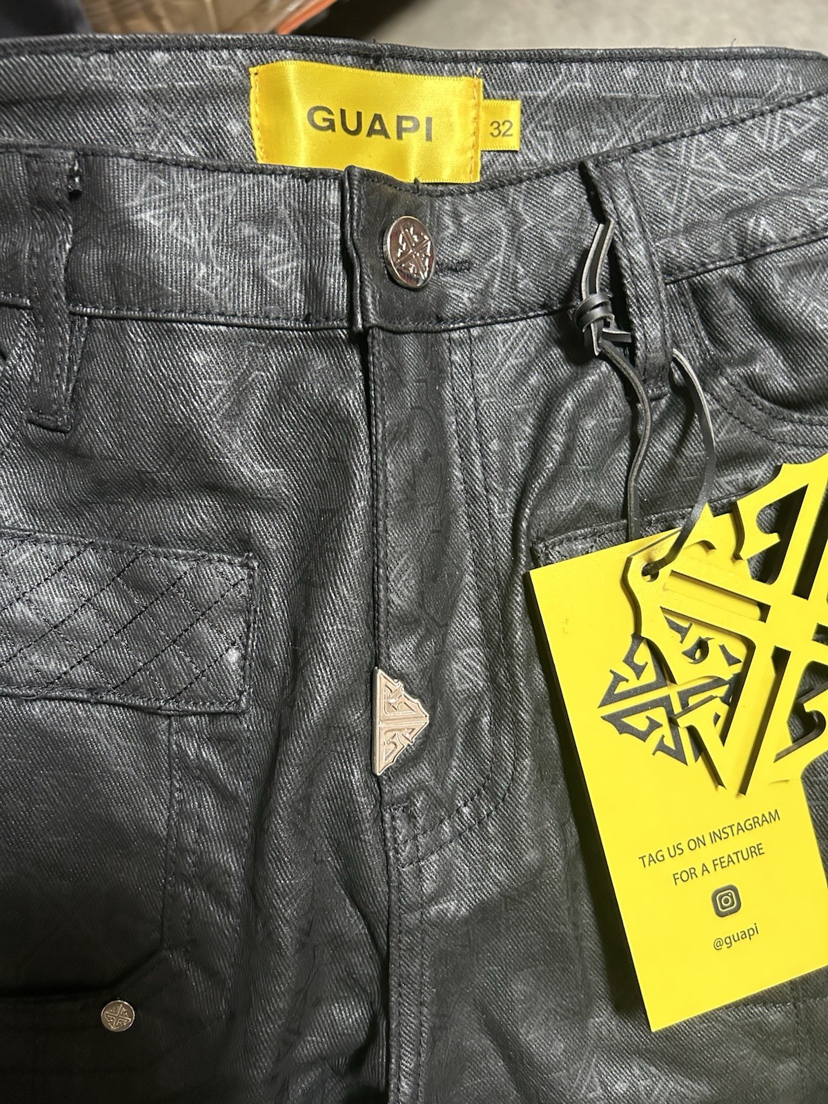 Guapi Jeans SIZE 32 Black Denim
