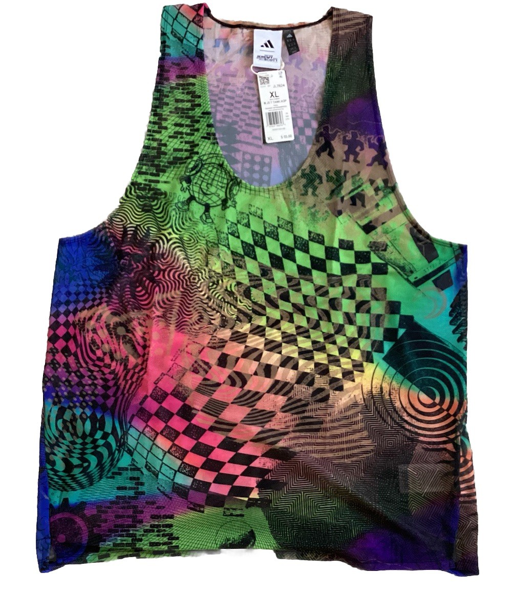 Adidas X Jeremy Scott Multi Color Tank Top Men’s Size XL
