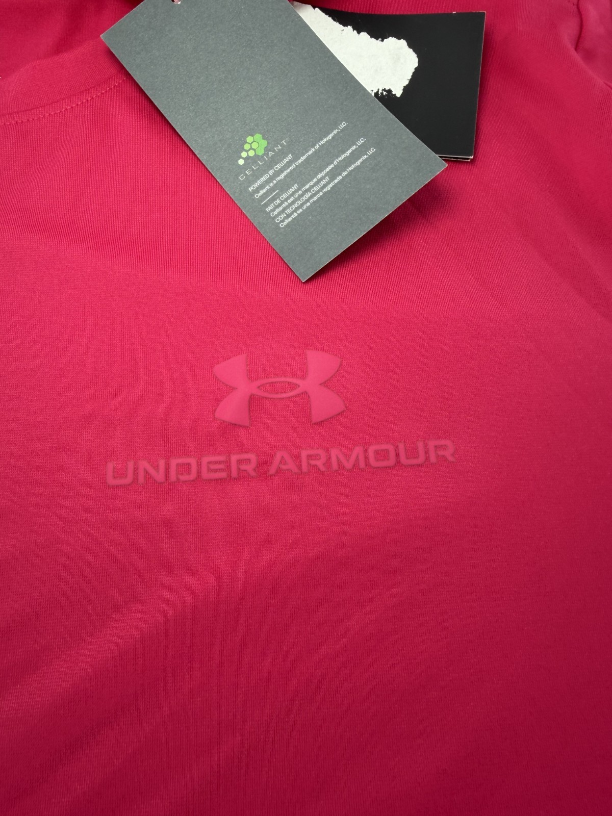 Under Armour Mens Vanish Rush Energy Shirt SZ S Shaded Fuchsia 1383973-681 NEW