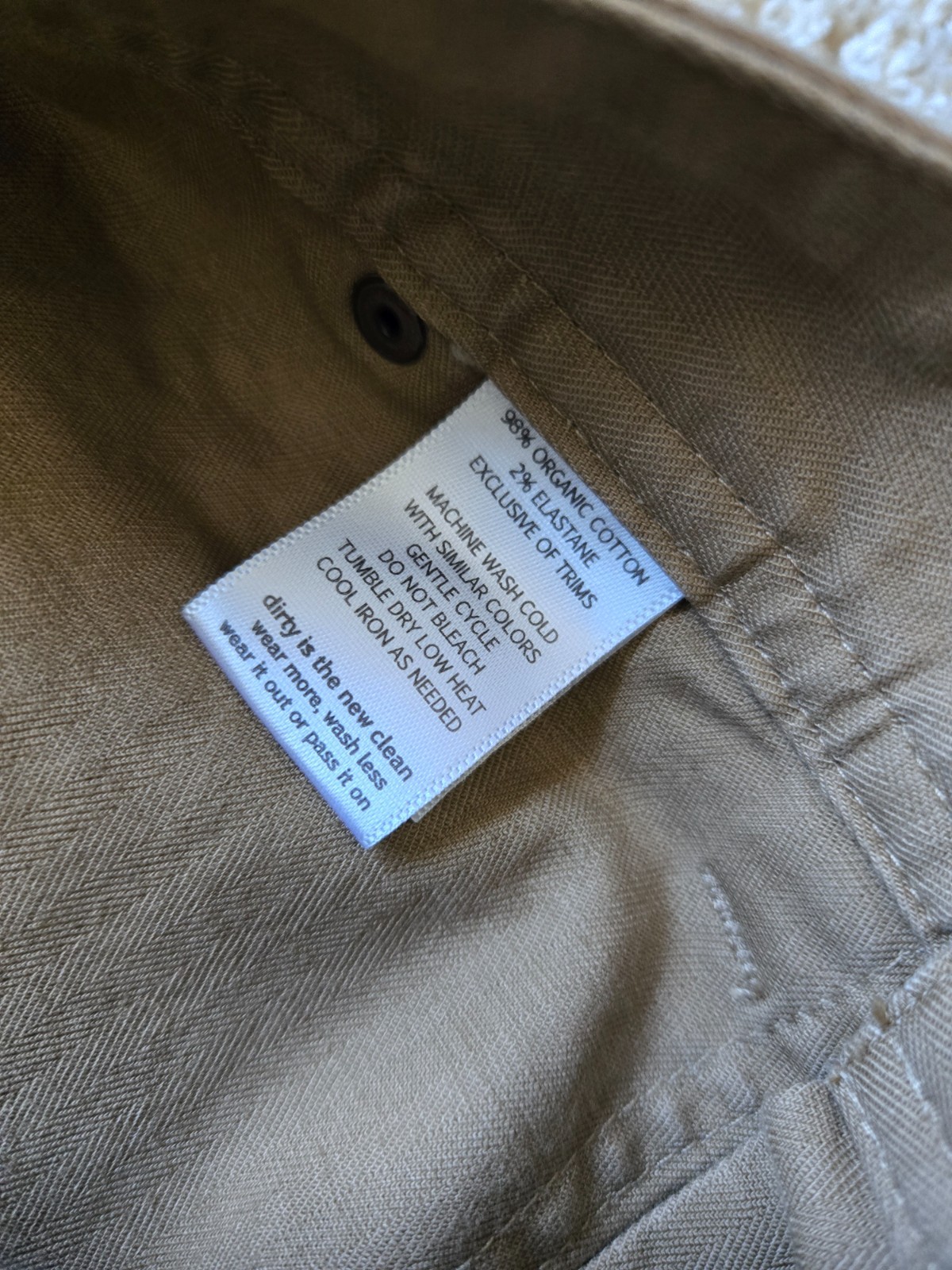 Toad & Co juniper shorts mens 30 organic cotton tan brown