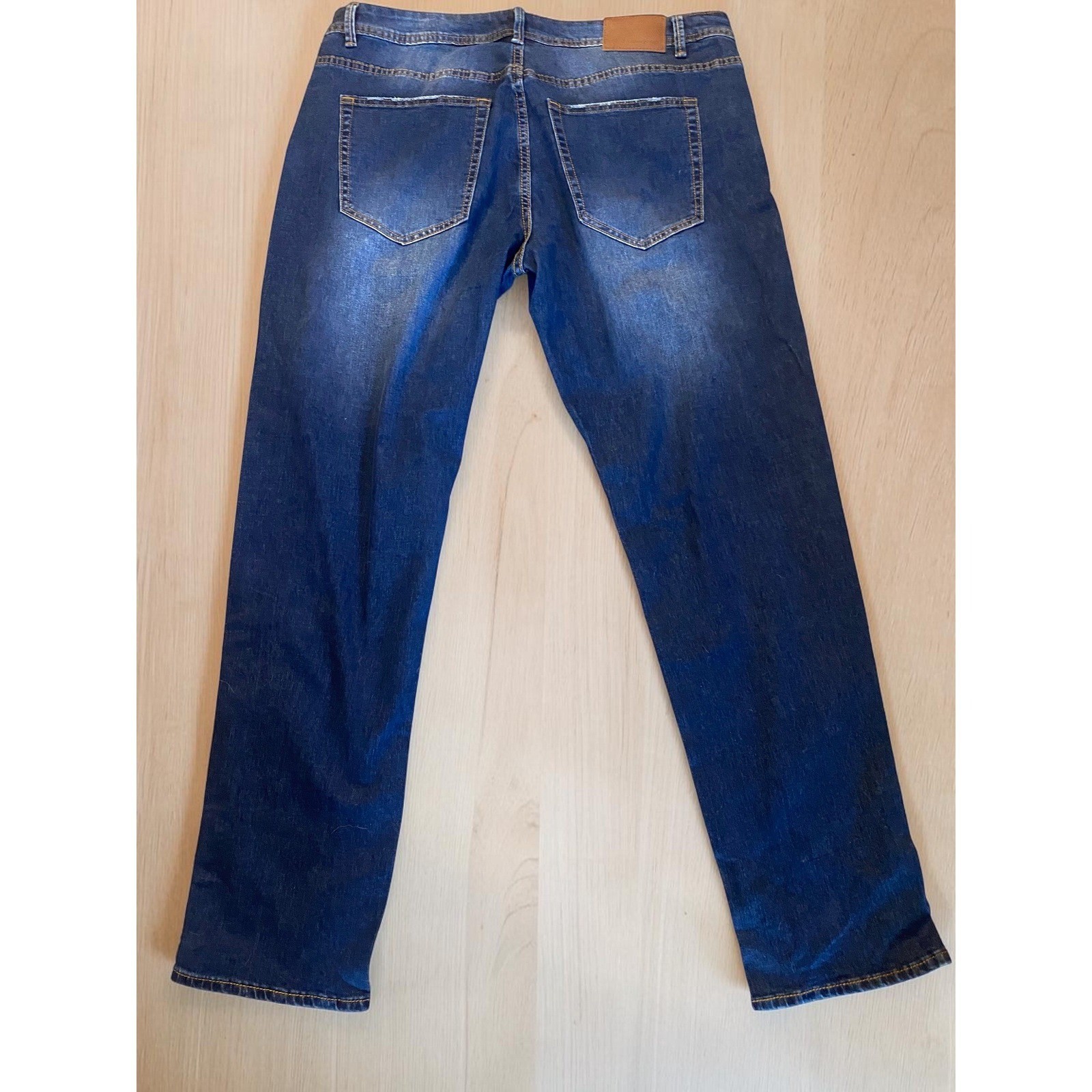 Carbon 2 Cobalt Straight Leg Dark Wash Blue Jeans Men’s 38X33