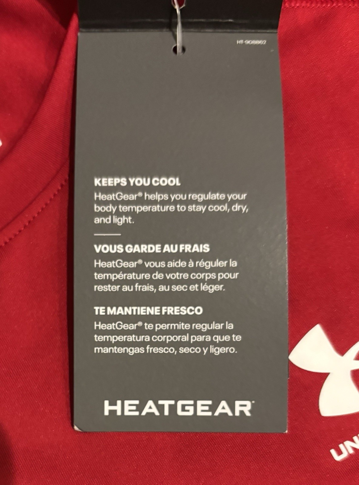 NWT Under Armour Long Sleeve HeatGear Compression Shirt Red 1361524-834 Men’s L