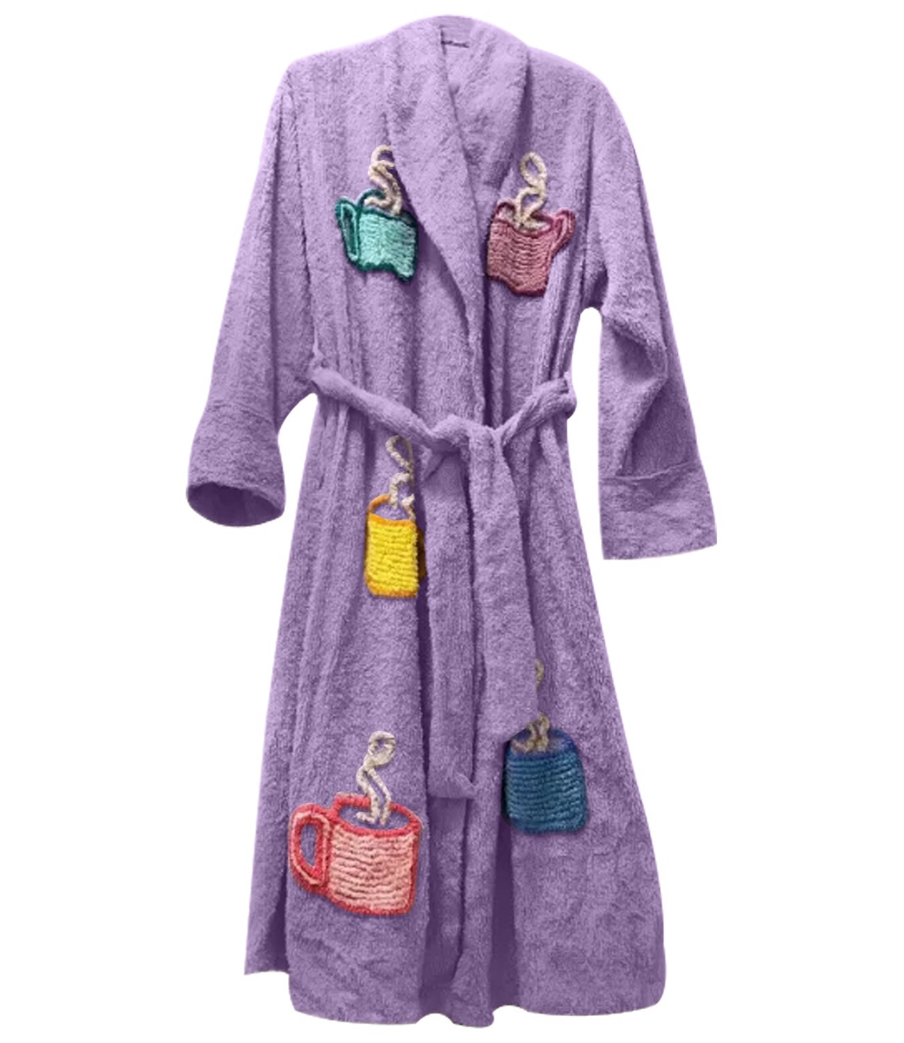 Unisex Tyler Durden Bathrobe Terry Towel Fight Club Coat With Embroidery Mug