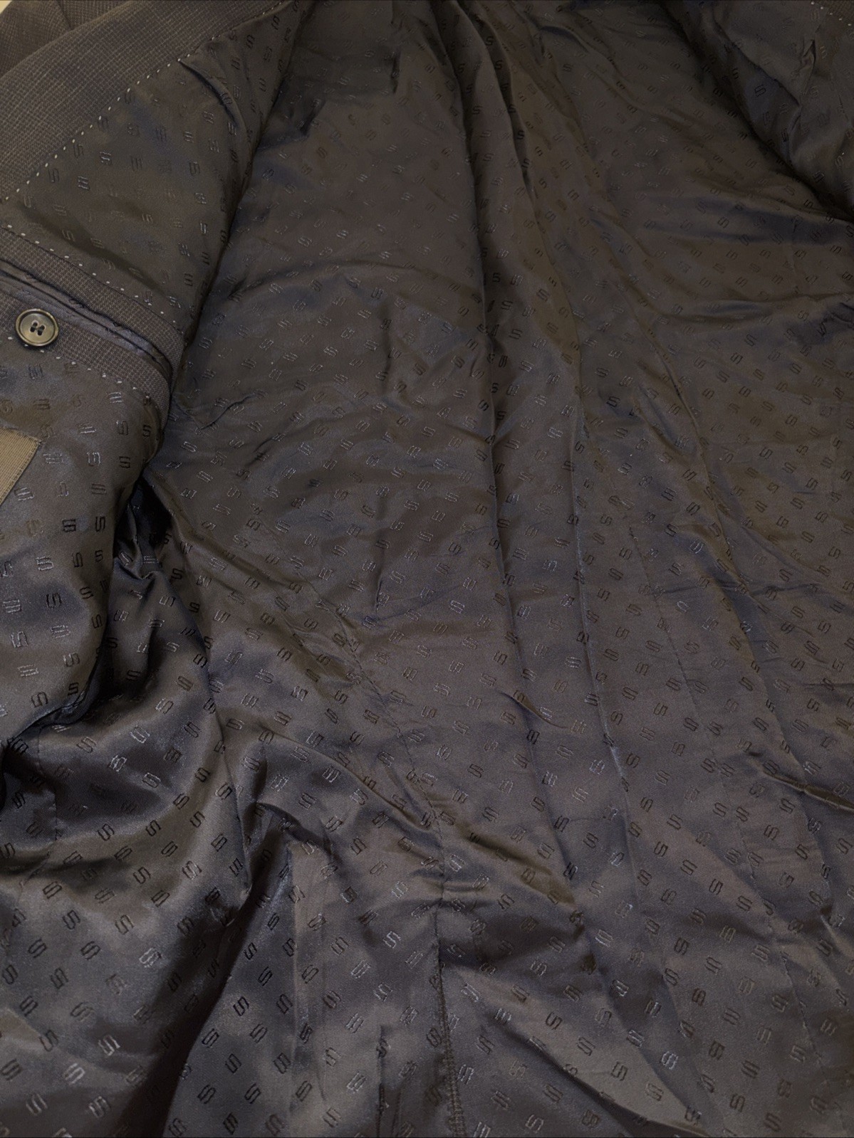 BOSS Drago Lanificio In Biella Men’s Black Twill Jacket/Blazer only Sz 38 Dress