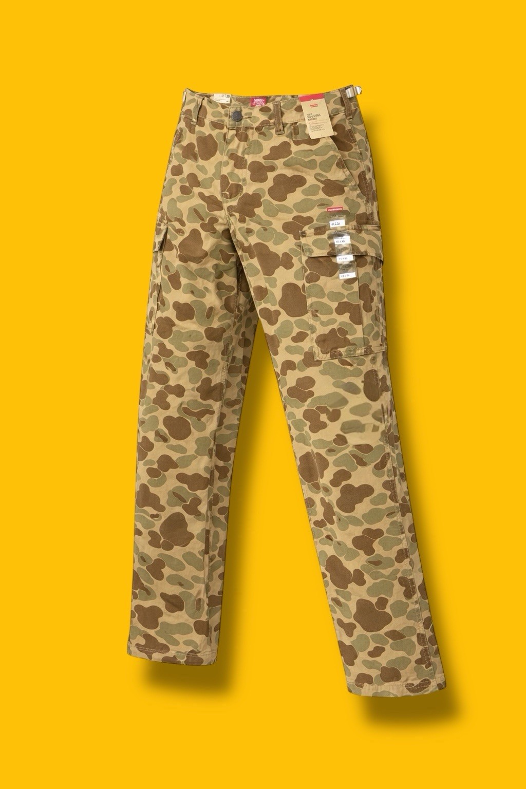 Levis XX Cargo Mens Size 34×32 Baggy Fit Mid Rise Duck Camo Print Wide Leg Pants