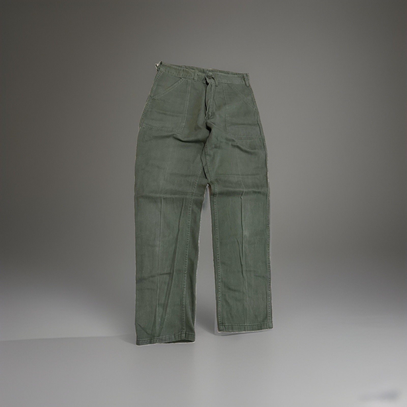 Vintage OG-107 Utility Pants Mens 30×31 Trousers Military Army Green Baker