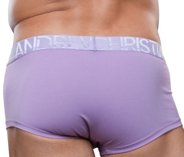 Andrew Christian Men’s Boxer Almost Naked Happy Modal Lavander Medium