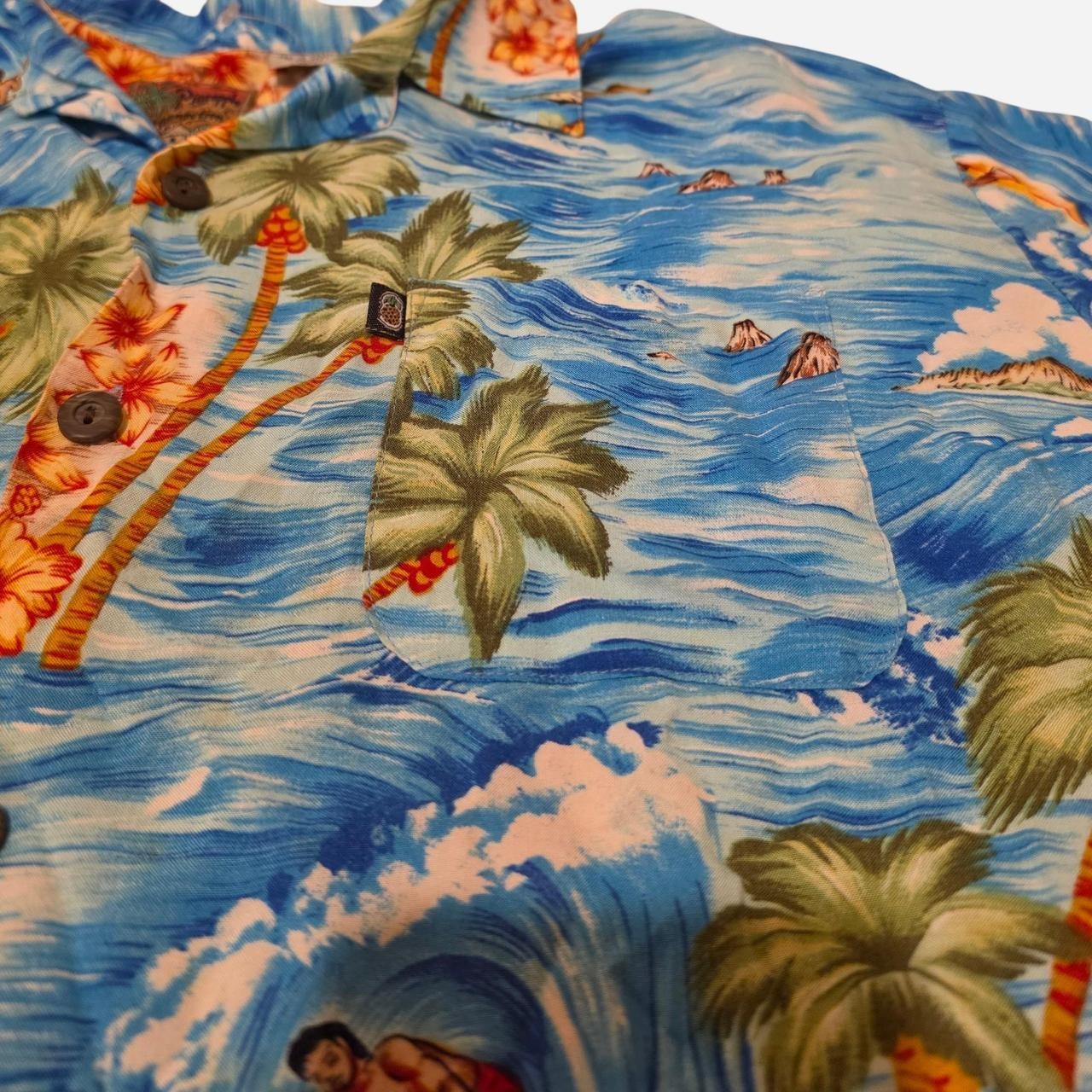Vintage Pineapple Connection Hawaiian Shirt Rayon M Short Sleeve Aloha