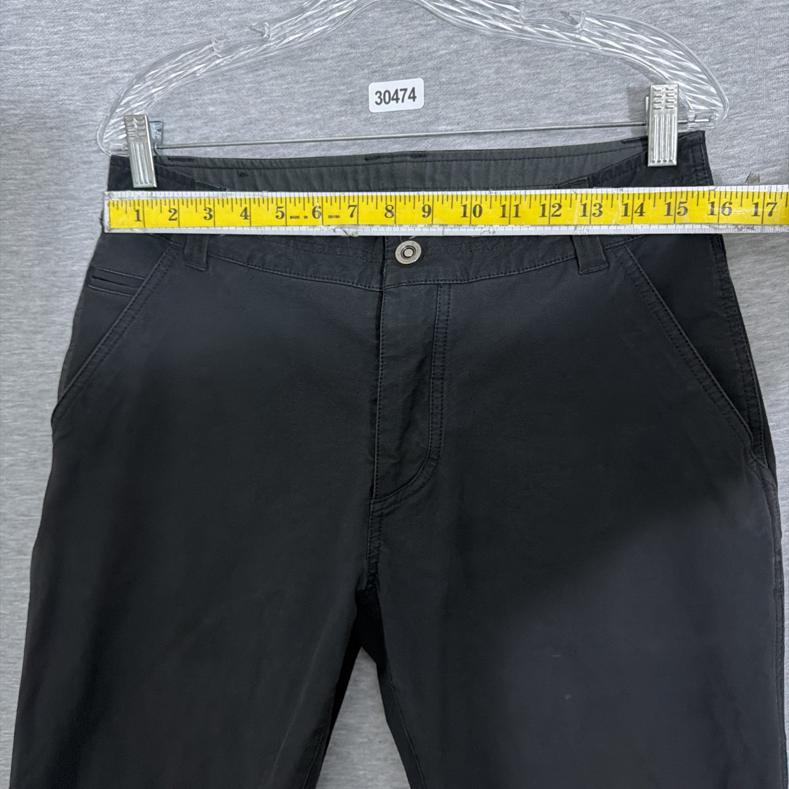 Kuhl Men’s 32×32 Black Cotton Blend Resistor Chino Pants