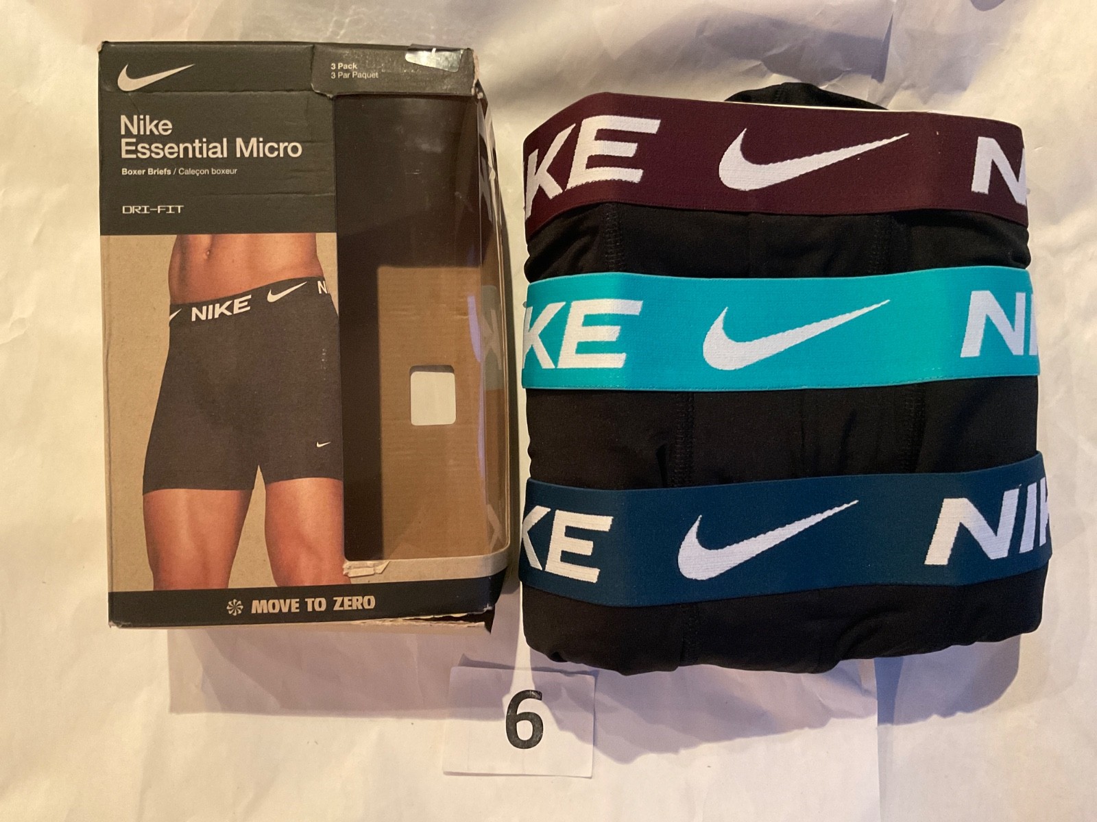 Nike Essential Micro 3-Pack Boxer Brief Dri Fit New Orange Blue Gray Pink Black