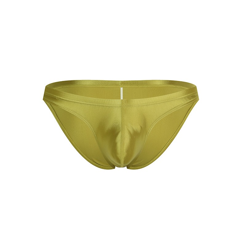 Sexy Mens Silky Satin Underwear Shiny Glossy Briefs Low Rise Underpants Bikinis