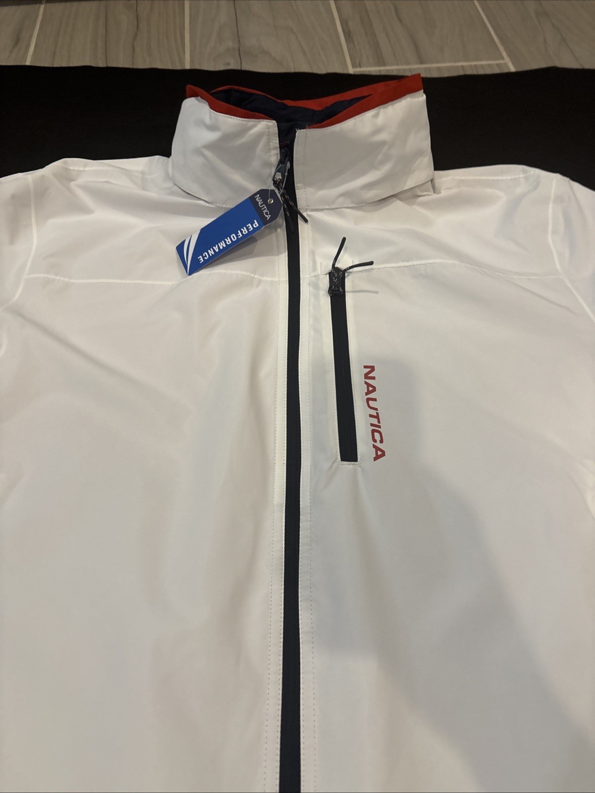 Nautica Men’s 2XL Waterproof, Windproof White Golf Jacket. NWT MSRP $149.99
