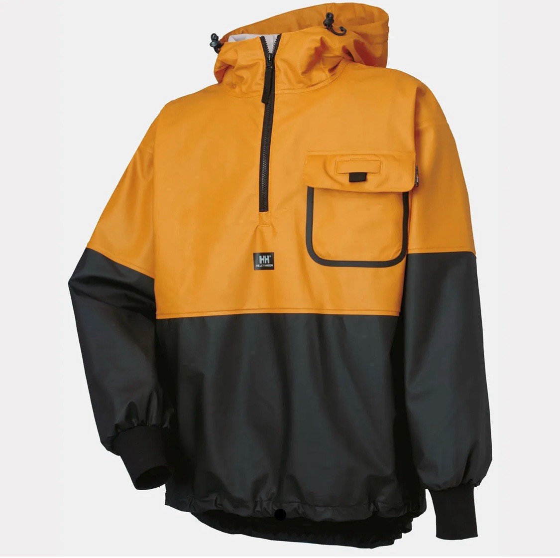 Helly Hansen Anorak Jacket Ochre Charcoal Large Waterproof Rain Jacket