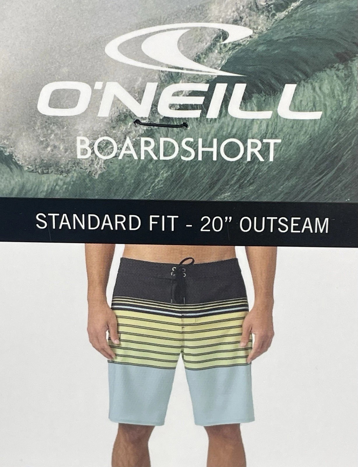 O’NEILL Men’s Standard Fit Boardshort 20″ Outseam Swim Surf Sz:30,32,34,36,38,40