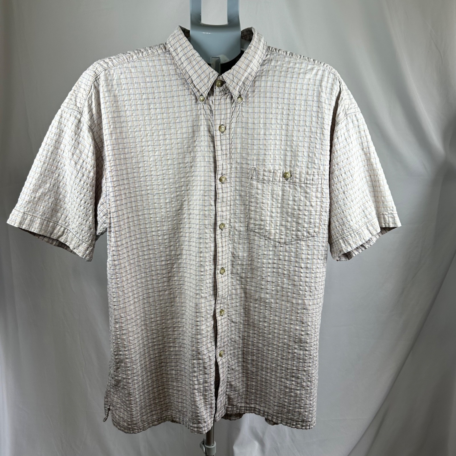 Address Unknown Authentic Sportswear, Men’s Button Down, XL, 100% Cotton
