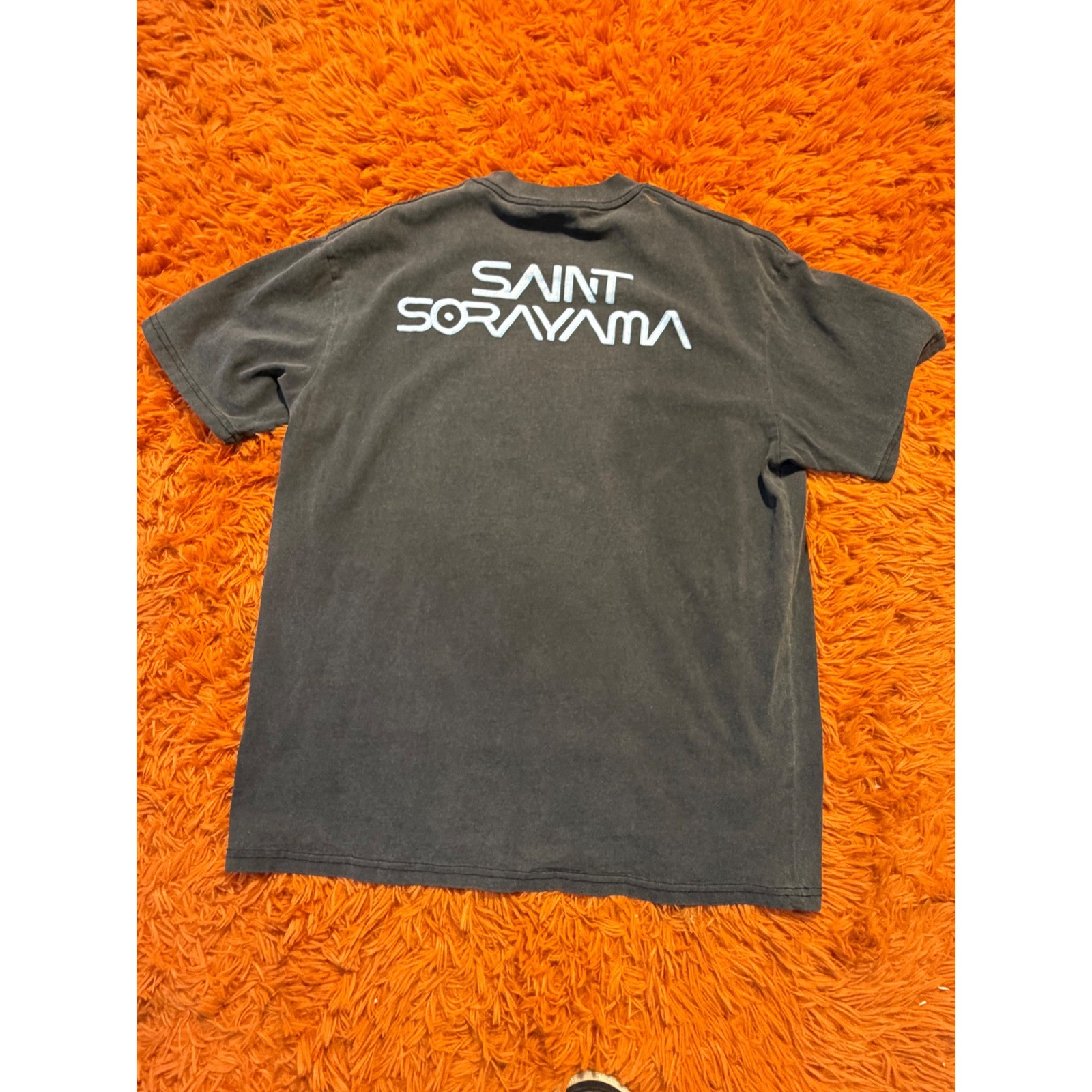 Saint Michael x Hajime Sorayama Graphic T-Shirt Faded Black Heavyweight Cotton L