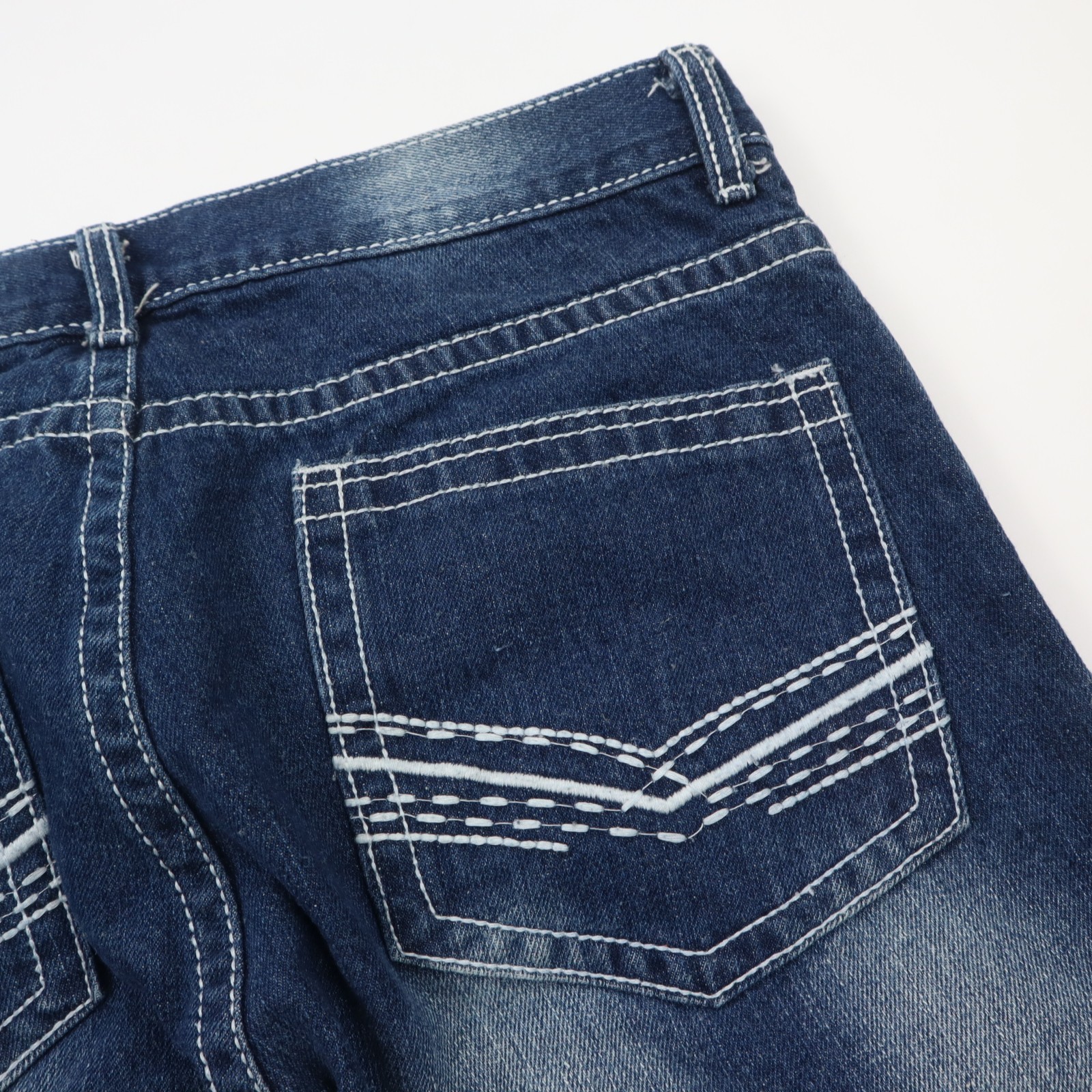 Indigo People Jeans Mens 32×32 Regular Straight Medium Wash Blue Low Rise Y2K