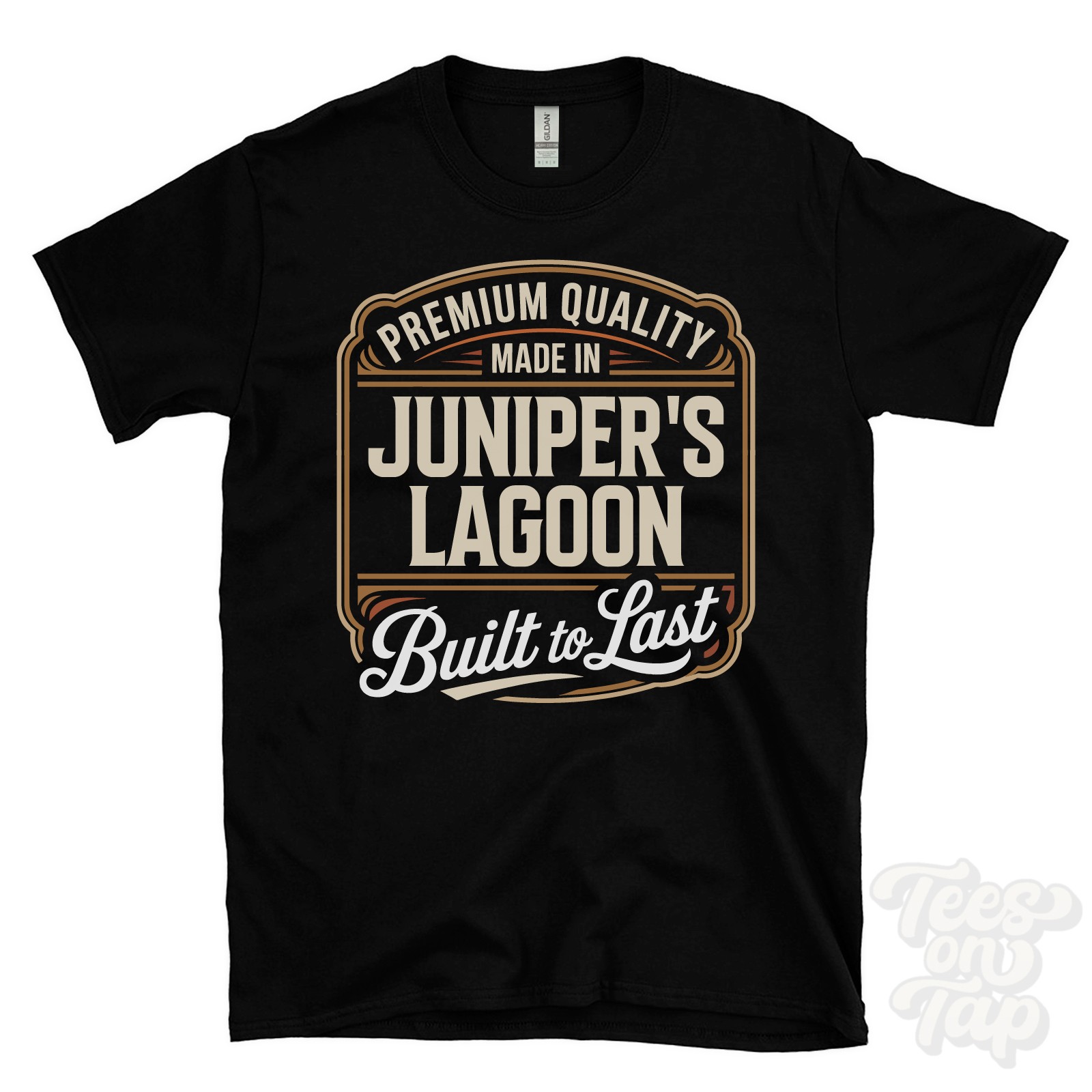 MADE IN JUNIPER’S LAGOON PREMIUM QUALITY BUILT TO LAST T-SHIRT selsey england
