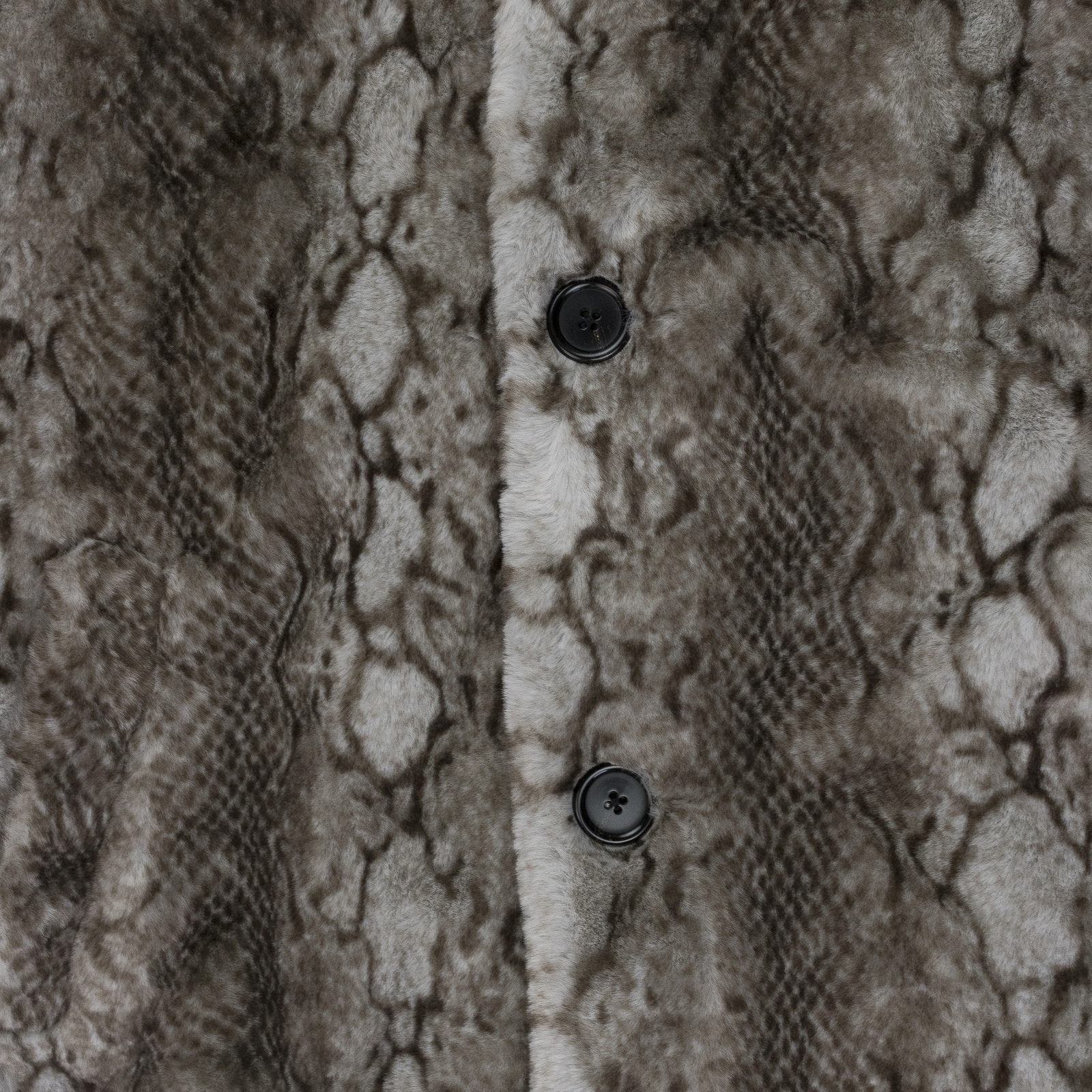 NWT ECOPEL BROWN SNAKE FAUX FUR COAT SIZE M $495
