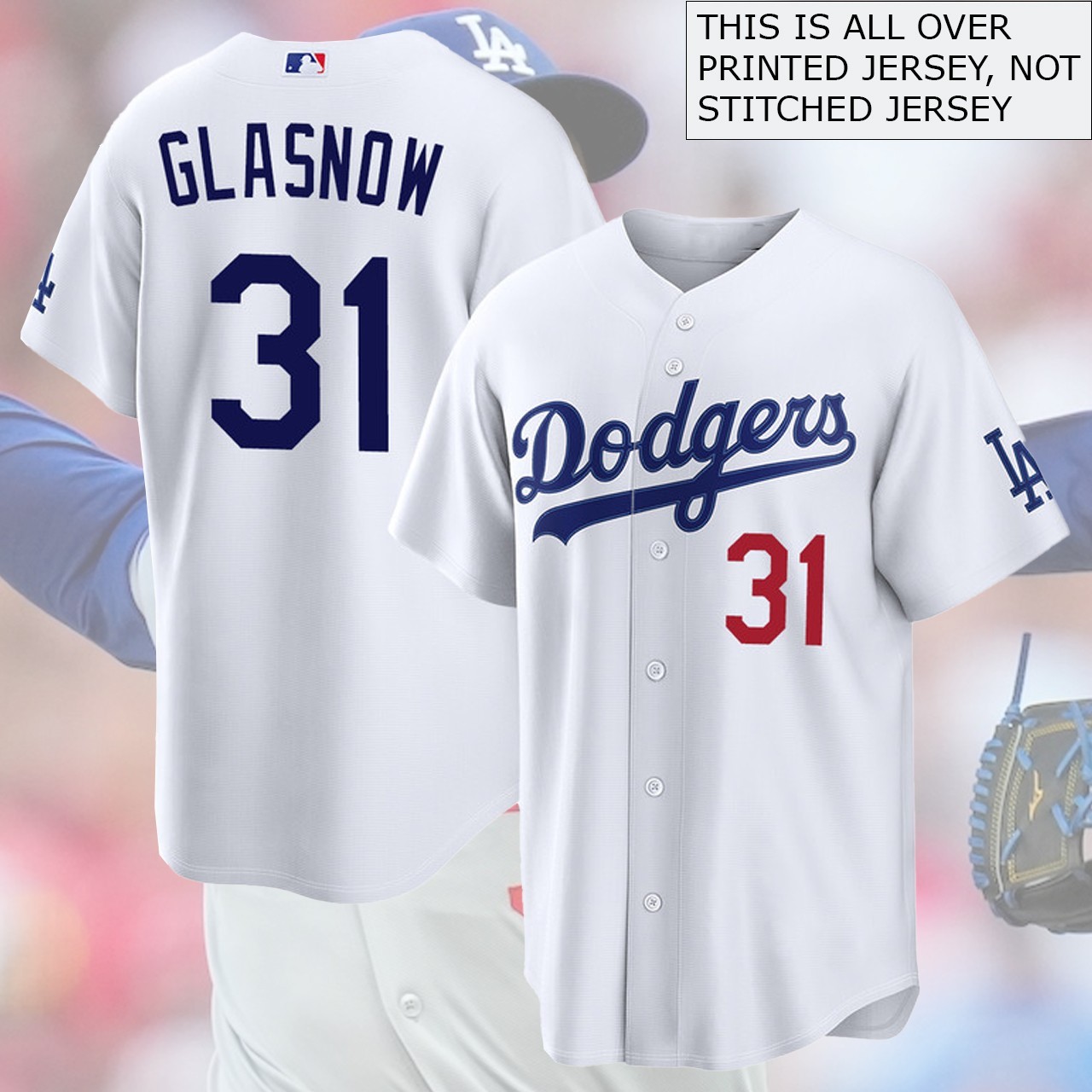 Tyler #31 Glasnow Los Angeles Team Name & Number Player Gift – All Print