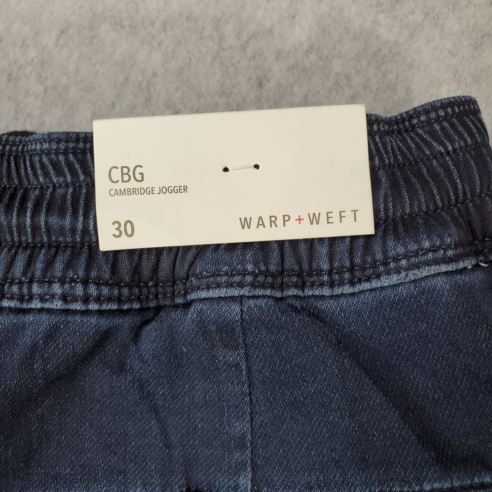 WARP + WEFT Denim CBG Cambridge Weston Joggers Dark Wash Pockets Men’s 30 NWT