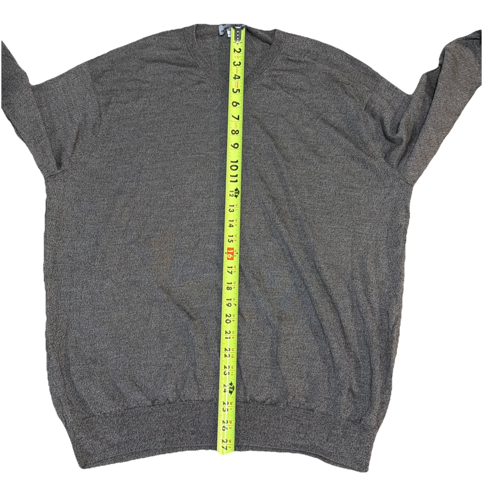 Peter Millar Sweater Mens XL Gray Merino Wool Long Sleeve Pullover 26626