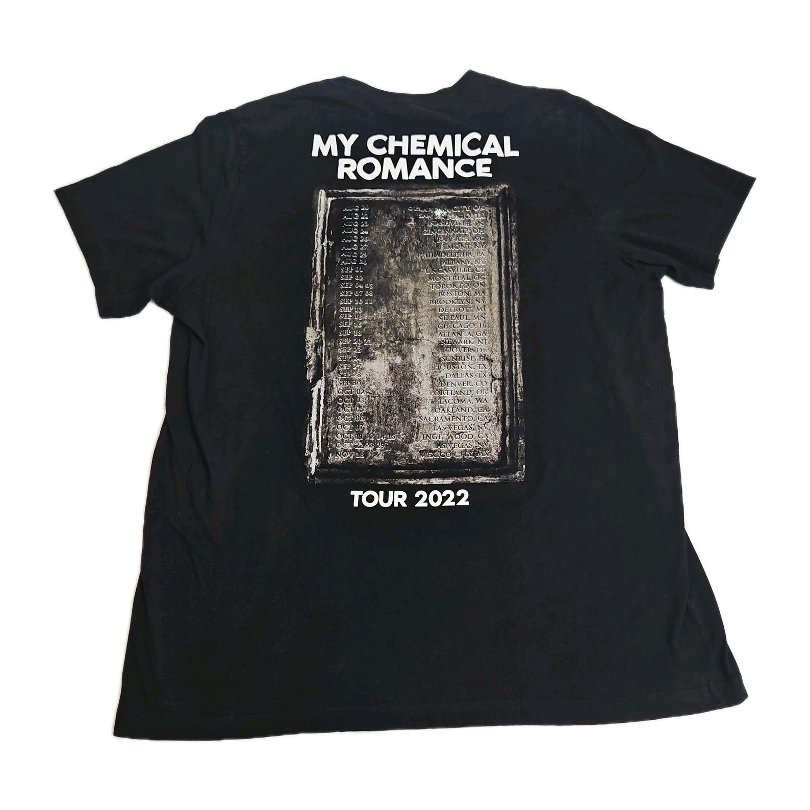 My Chemical Romance 2022 Tour Three Cheers T-Shirt Mens Sz 2XL Unisex MCR