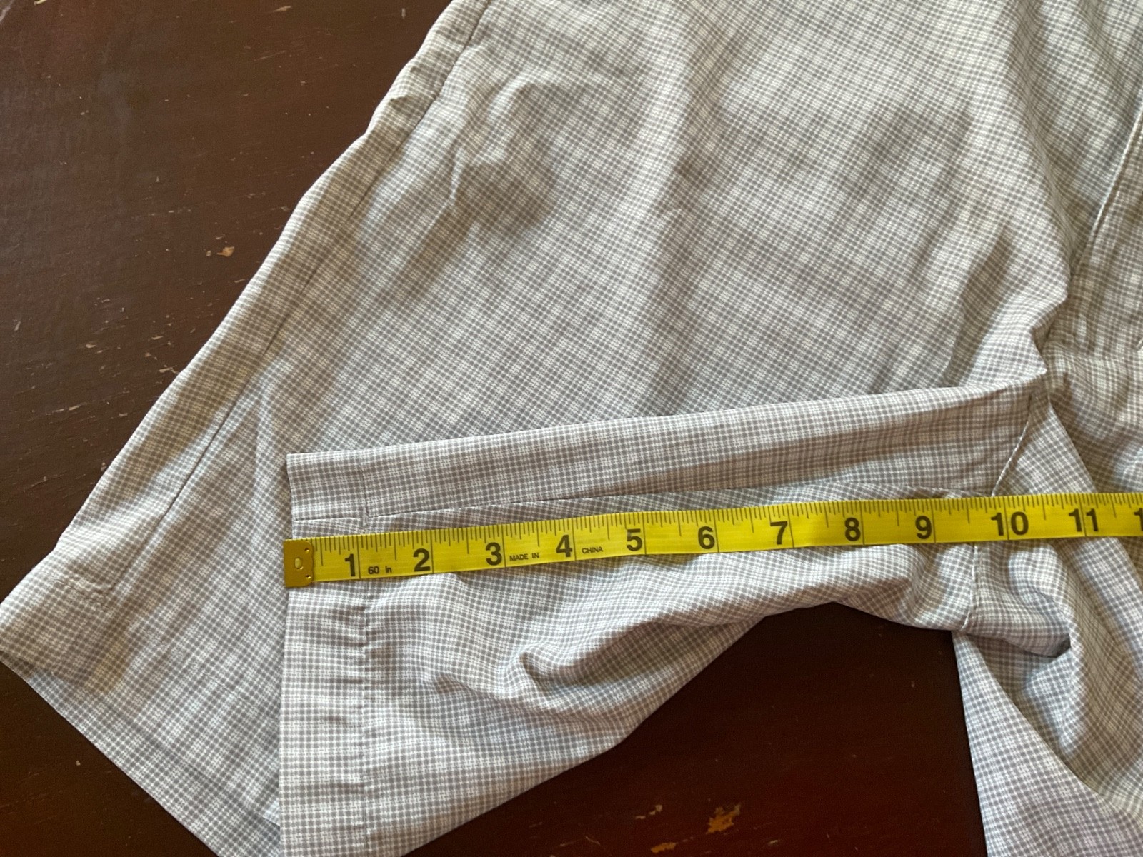 PGA Tour Gray Plaid Golf Shorts Lightweight Polyester Men’s Size 32
