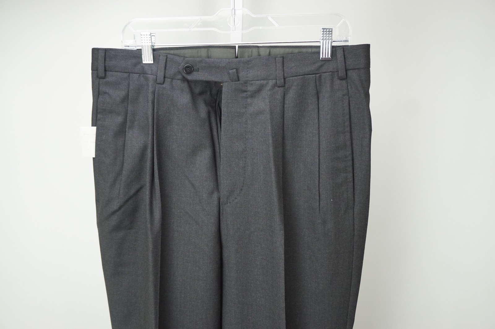 Incotex Charcoal Gray 100% Wool Dress Pants Sz 50 NEW