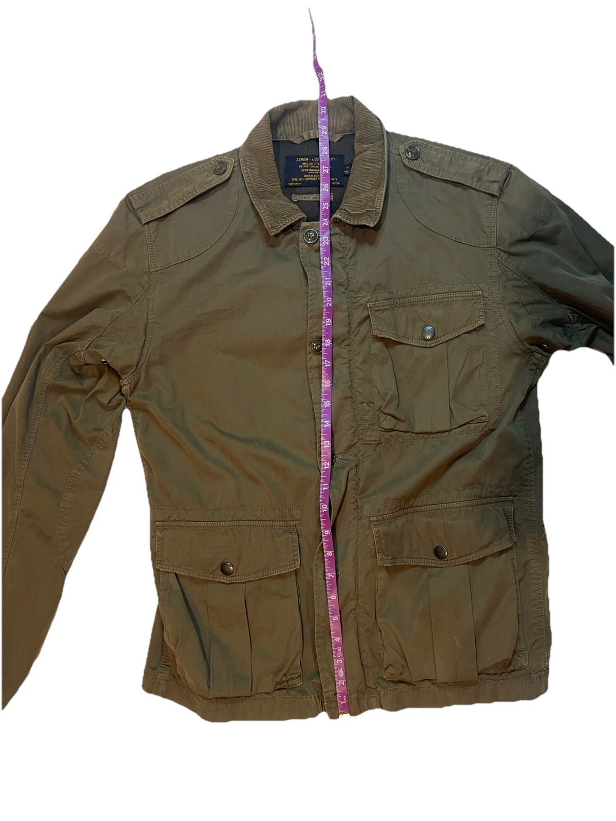 J.Crew A22 G38 Military Grade Cadet Field Utility Jacket Mens Medium