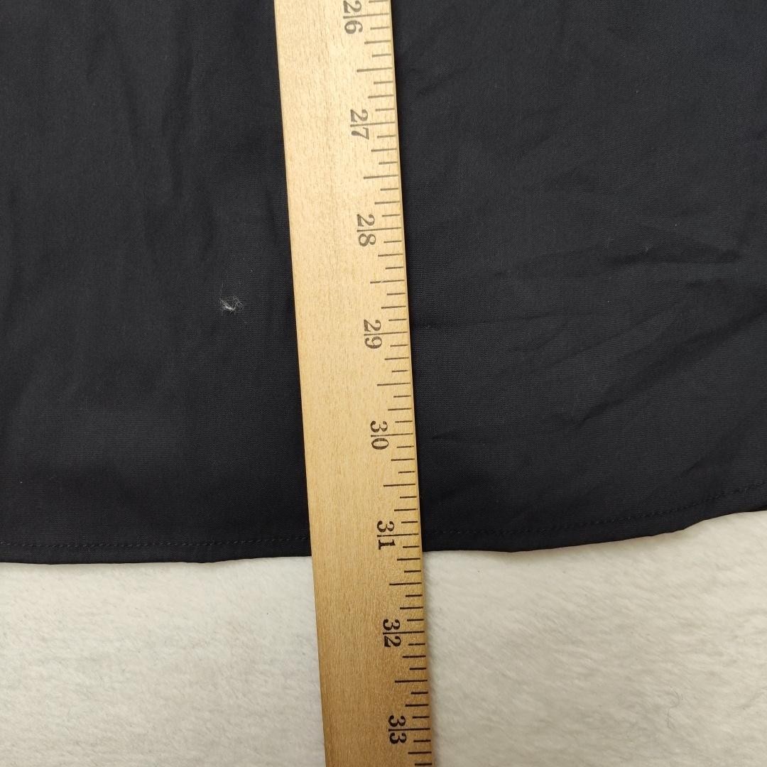 HammerMade Shirt Mens 16.5 Black Slim Fit Dress Long Sleeve Contrasting Trim