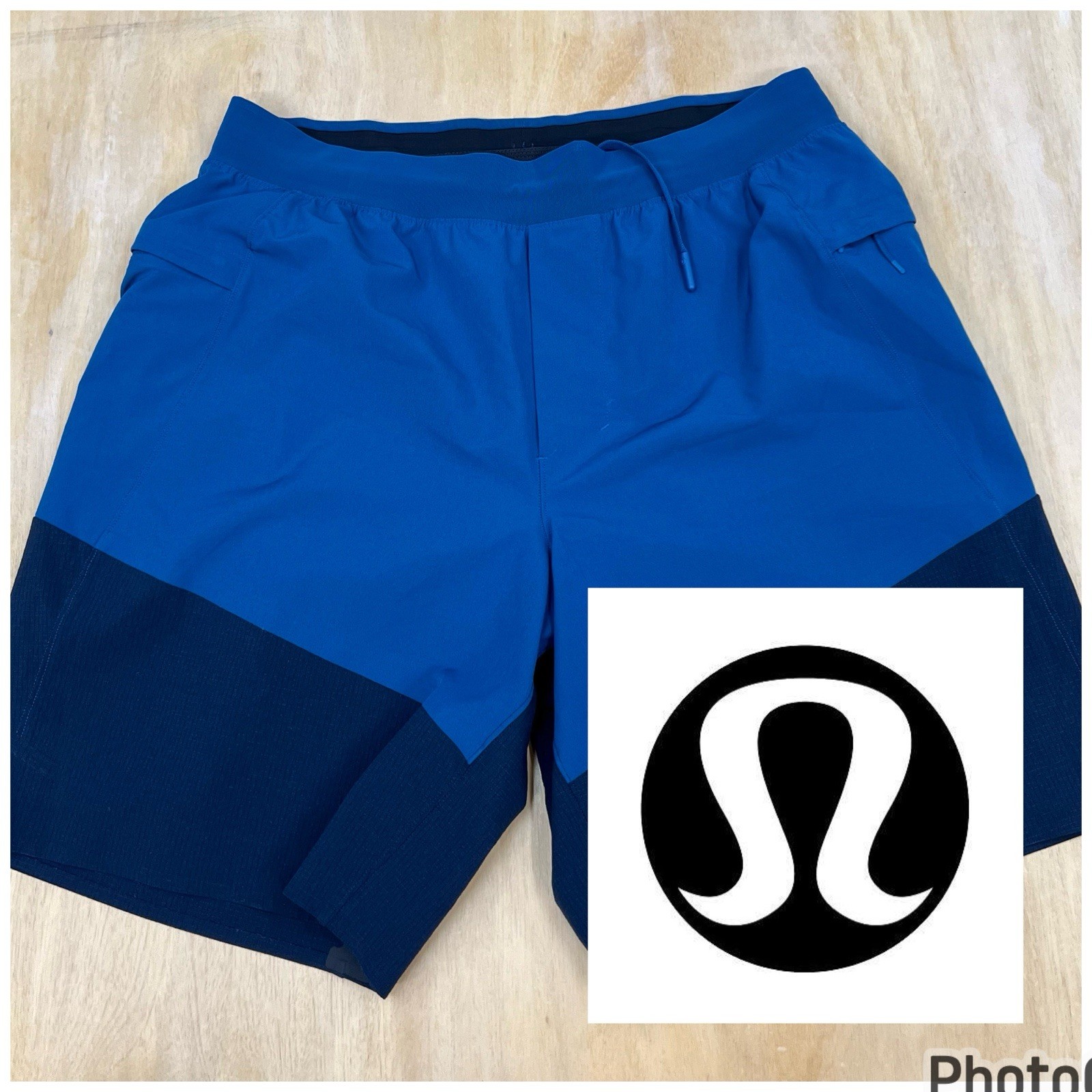 Lululemon Namaste Beach Swim Shorts Mens Sz M (Waist 30-31”) (No Tag) Lined Navy