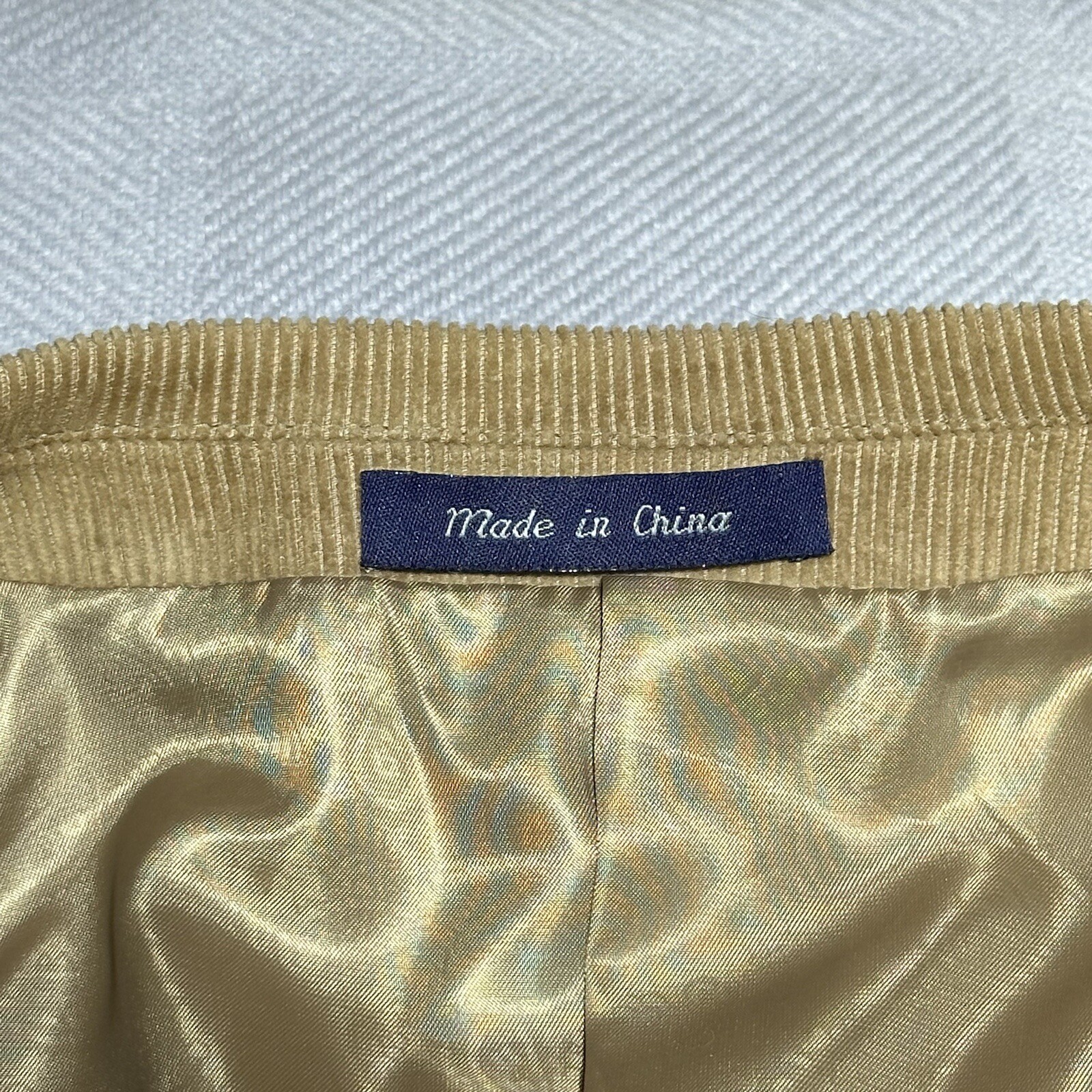 Alan Flusser Brown Corduroy Two Button Paisley Liner Blazer Jacket Men’s Sz 42L
