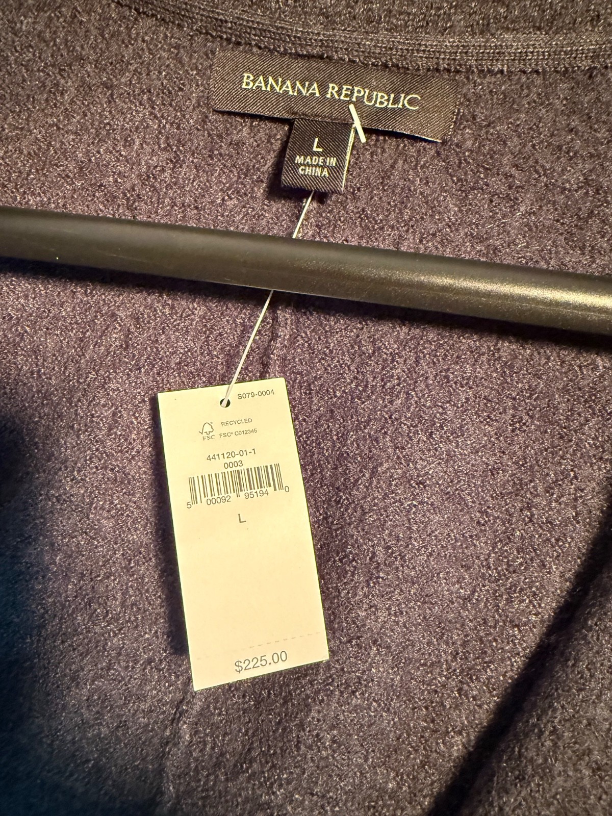 Banana Republic Mens Wool Blend Milano Sweater Blazer – $225 -Large – NEW w/Tags